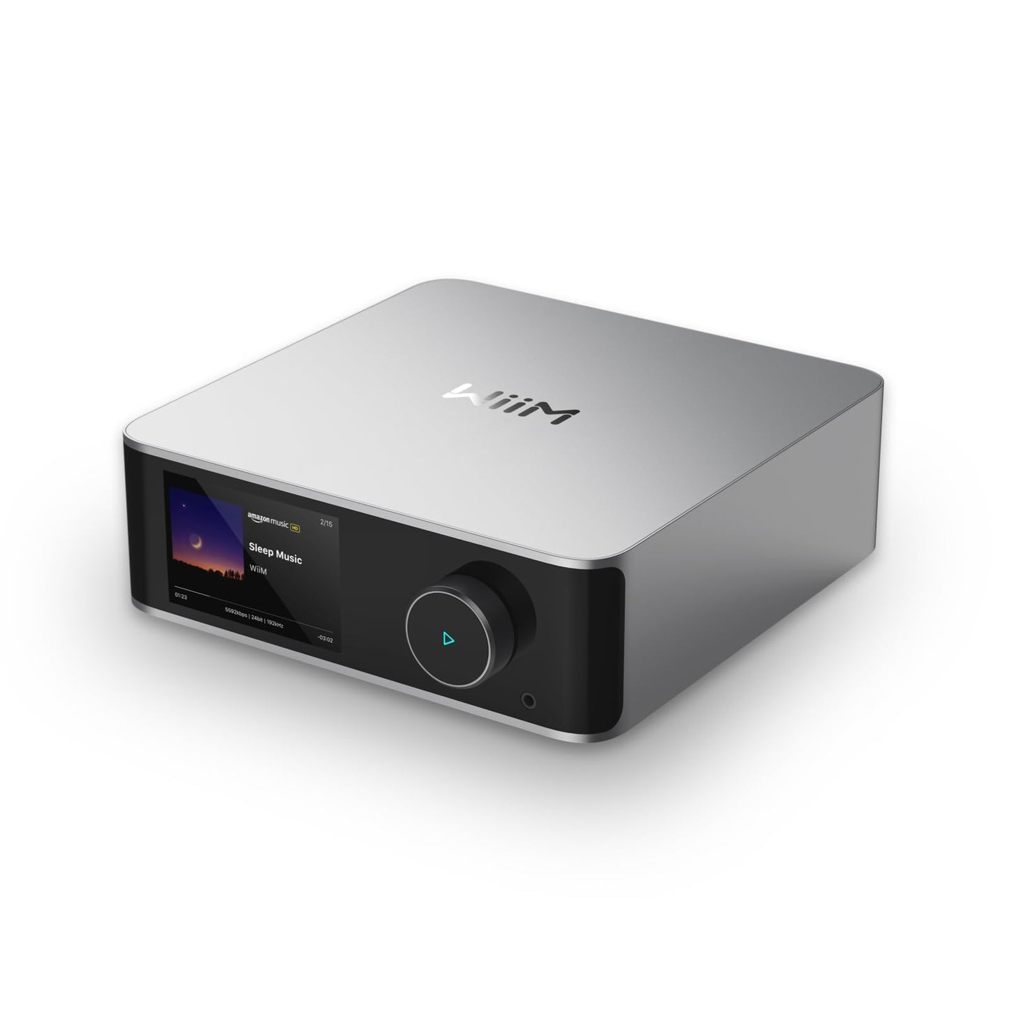 WiiM Ultra ミュージック ストリーマー & デジタル プリアンプ | 3.5 インチ タッチスクリーン、Google Cast および Alexa 対応、Spotify、Amazon Music、Tidal などをストリーミング | HDMI ARC、フォノ入力 & ヘッドフォン出力 | シルバー