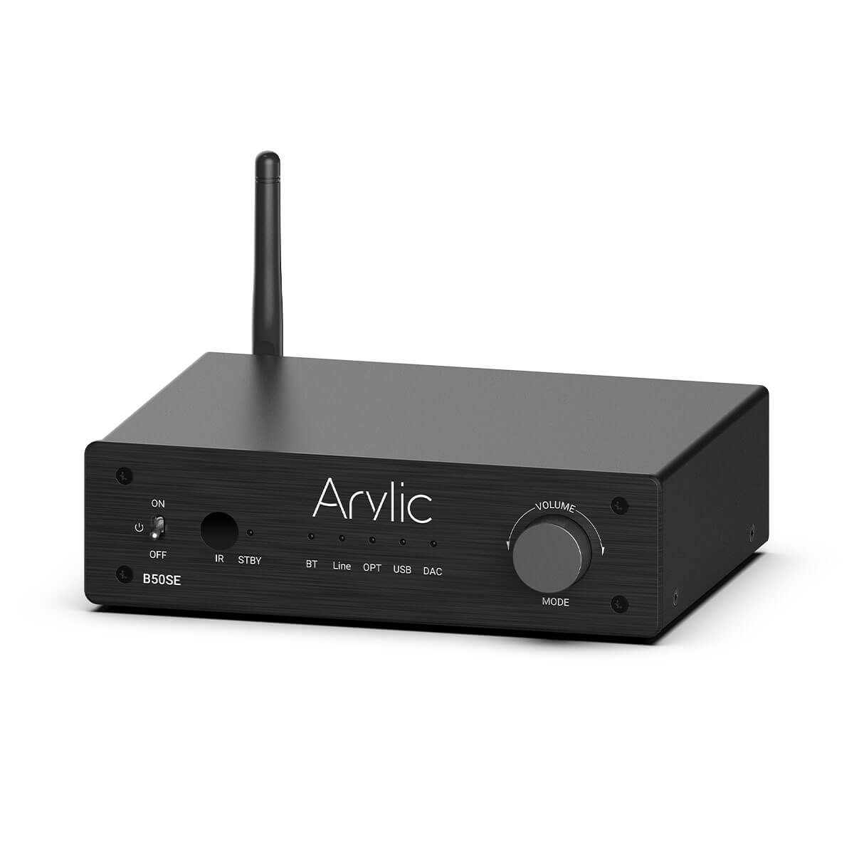 ARYLIC Arylic B50 SE Bluetooth 5.1 ステレオオーディオアンプレシーバー 2.1チャンネル ミニクラスD 統合アンプ ホームスピーカー用 50W x 2、TPA3116D2チップ、安定化&長距離、Go Control APP&簡単なEQ制御