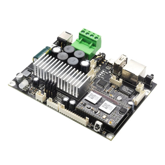 ホームオーディオアンプ 50+50W 21V DC/2.0ステレオチャンネル＆モノ、マルチゾーンストリーミングアンプボード、AirPlay、Spotify Connect対応 DIYスピーカーボード - Up2stream Amp V4