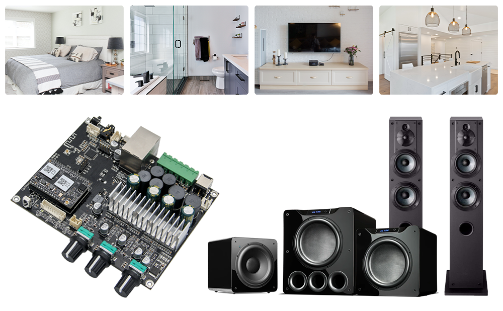 Up2stream Amp 2.1Bluetooth 5.0 ステレオ＆サブウーファーアンプ基板