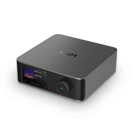 WiiM Ultra ミュージック ストリーマー & デジタル プリアンプ | 3.5 インチ タッチスクリーン、Google Cast および Alexa 対応、Spotify、Amazon Music、Tidal などをストリーミング | HDMI ARC、フォノ入力 & ヘッドフォン出力 | シルバー